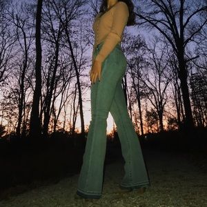 Denim bell bottoms!